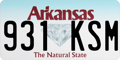 AR license plate 931KSM