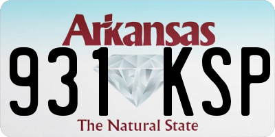 AR license plate 931KSP