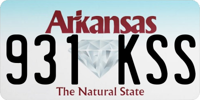 AR license plate 931KSS