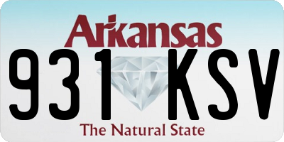AR license plate 931KSV
