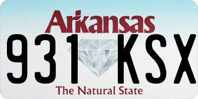 AR license plate 931KSX