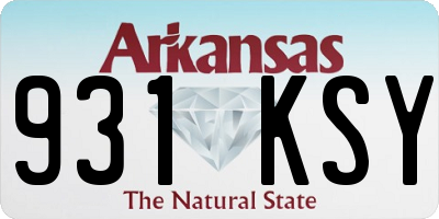 AR license plate 931KSY