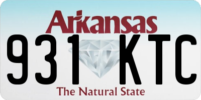 AR license plate 931KTC