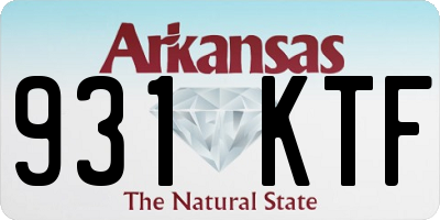 AR license plate 931KTF