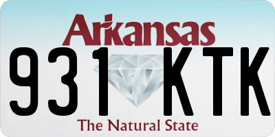 AR license plate 931KTK