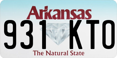 AR license plate 931KTO