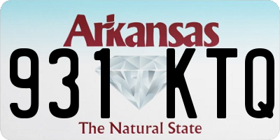 AR license plate 931KTQ