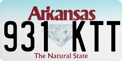 AR license plate 931KTT