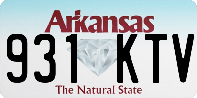 AR license plate 931KTV