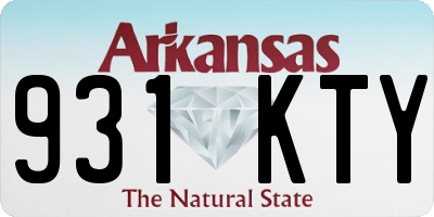 AR license plate 931KTY
