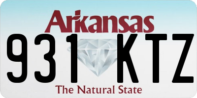 AR license plate 931KTZ