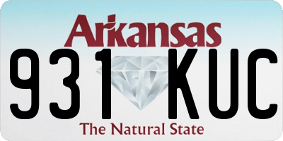 AR license plate 931KUC