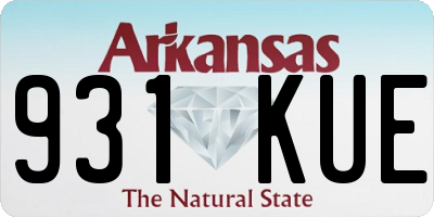 AR license plate 931KUE