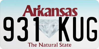 AR license plate 931KUG