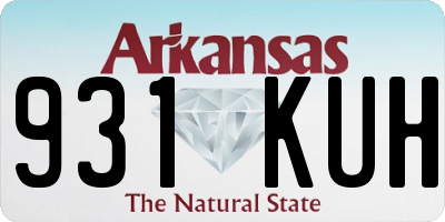 AR license plate 931KUH