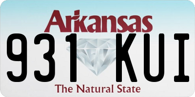 AR license plate 931KUI