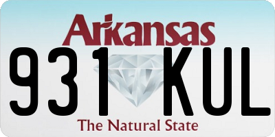 AR license plate 931KUL