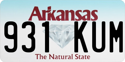 AR license plate 931KUM