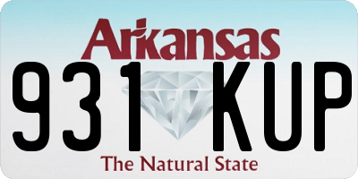 AR license plate 931KUP