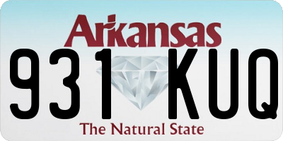 AR license plate 931KUQ