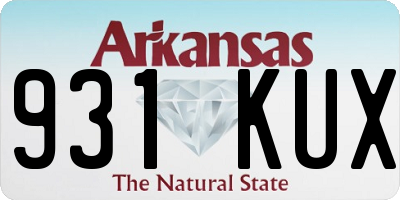AR license plate 931KUX