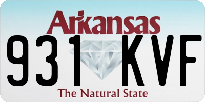 AR license plate 931KVF