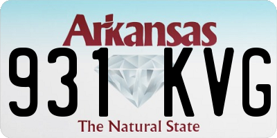 AR license plate 931KVG