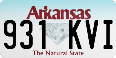 AR license plate 931KVI