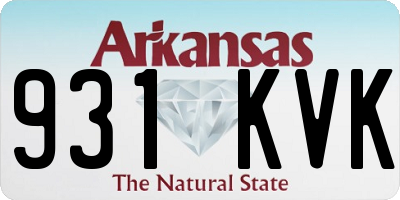 AR license plate 931KVK
