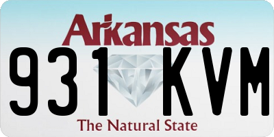 AR license plate 931KVM