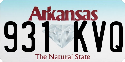 AR license plate 931KVQ