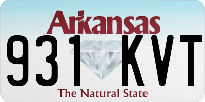 AR license plate 931KVT