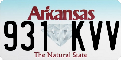 AR license plate 931KVV