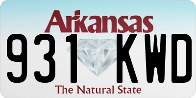 AR license plate 931KWD