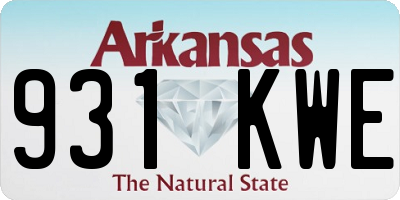AR license plate 931KWE