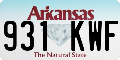 AR license plate 931KWF