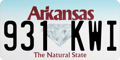 AR license plate 931KWI