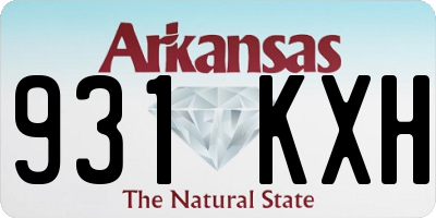 AR license plate 931KXH