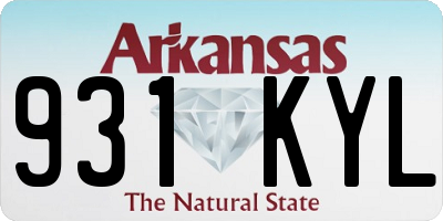 AR license plate 931KYL