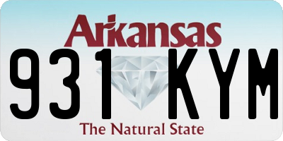 AR license plate 931KYM