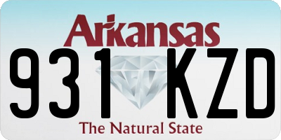 AR license plate 931KZD