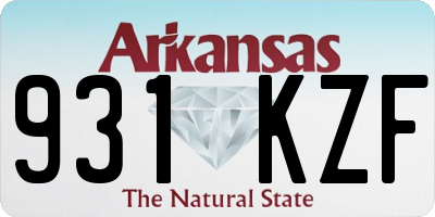AR license plate 931KZF