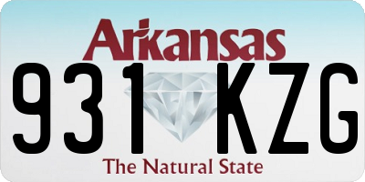 AR license plate 931KZG