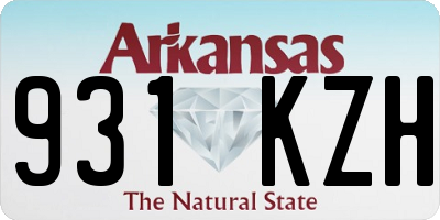 AR license plate 931KZH