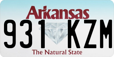 AR license plate 931KZM