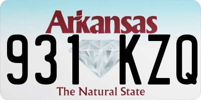AR license plate 931KZQ