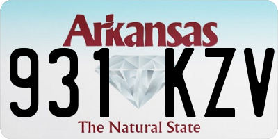 AR license plate 931KZV