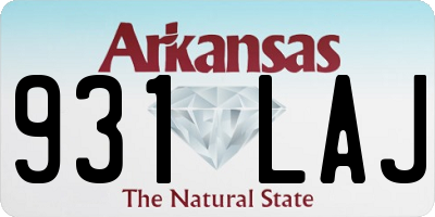 AR license plate 931LAJ