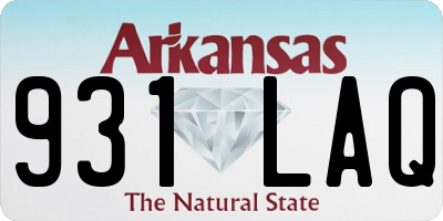 AR license plate 931LAQ