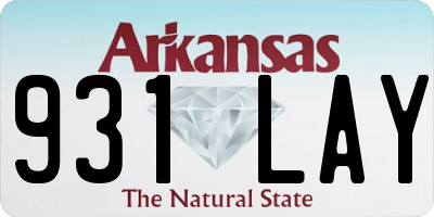 AR license plate 931LAY